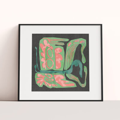 Motyl, plakat 20 x 20 cm