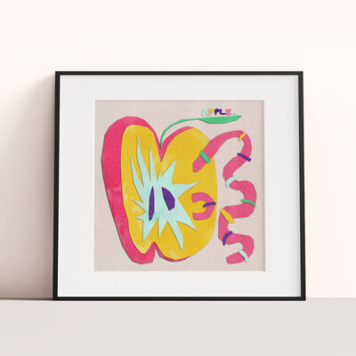 Jabłko, plakat 20 x 20 cm